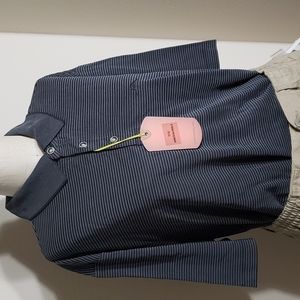 Tommy Bahama Striped black shirt.